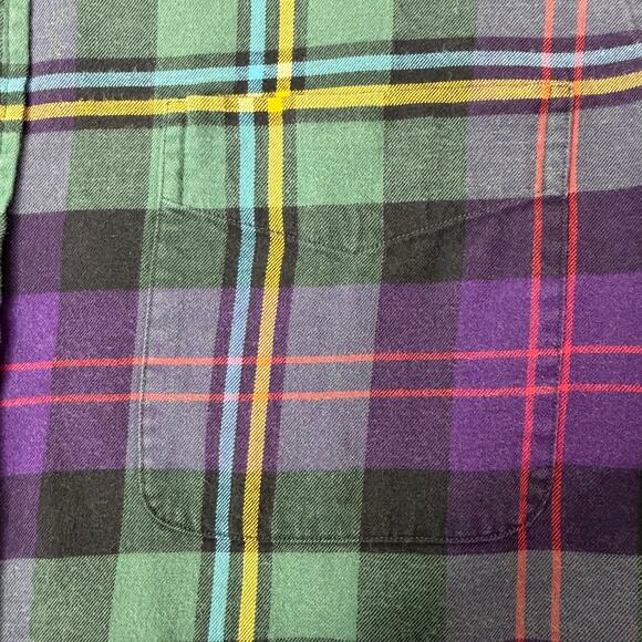 Polo Ralph Lauren Plaid Button Down Shirt Mens Medium Brushed Cotton Flannel - Picture 5 of 7
